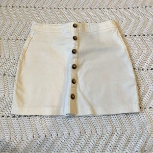 White Denim Forever 21 Skirt